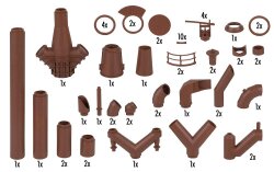 Faller 180328 - H0 Gro&szlig;es Rohrleitungs-Set