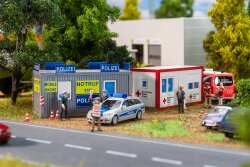 Faller 180338 - H0 B&uuml;rocontainer Polizei und DRK