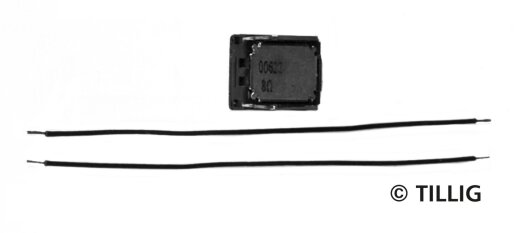 Tillig 66057 - - Lautsprecher, selbstklebend, zur Soundnachr&uuml;stung von TILLIG-Lokomotiven 11x15x3,5 mm, 8 Ohm