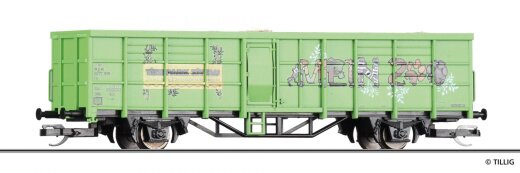 Tillig 14901 - TT START-Offener G&uuml;terwagen Fbs &bdquo;Mein Zoo&ldquo;, beladen mit Heuballen, Ep. VI