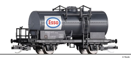 Tillig 95777 - TT Kesselwagen &bdquo;ESSO AG&ldquo;, eingestellt bei der DB, Ep. IV