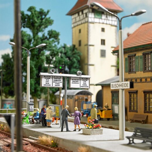Busch 1623 - Bahnhof Ausgestaltungs-Set