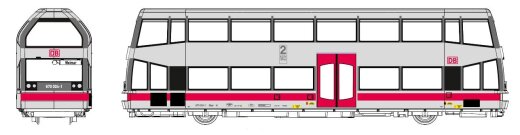 KRES 51047031 - H0 BR 670 Doppelstock-Schienenbus, 670 004-1, Ep. V DB, digital