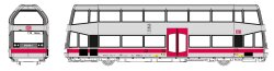 KRES 51047031 - H0 BR 670 Doppelstock-Schienenbus, 670...