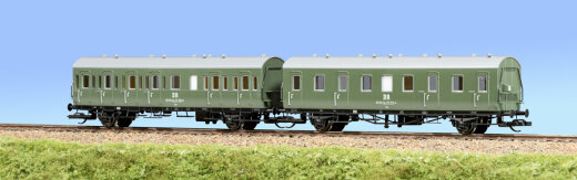 Schirmer 70007 - 2er Set Einheits-Abteilwagen, DR, Ep.IV