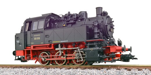 ESU 31652 - Dampflok, H0, BR80, 80 018 DRG, Schwarz, Ep II, Vorbildzustand um 1936, LokSound, Doppelraucherzeuger, Rangierkupplung, DC/AC
