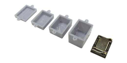 Lautsprecher 13mm x 18mm x 4.5mm, rechteckig, 4 Ohm, mit Schallkapselset