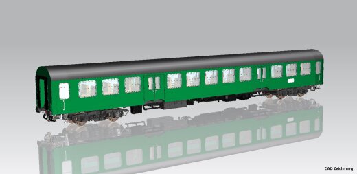 Piko 28001 - Halberst&auml;dter Mitteleinstiegswg. gr&uuml;n 2. Kl. gr. Dach DR IV, andere Nr.