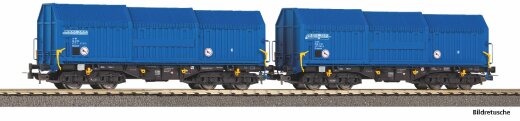 Piko 28307 - 2er Set Teleskophaubenwagen VTG VI