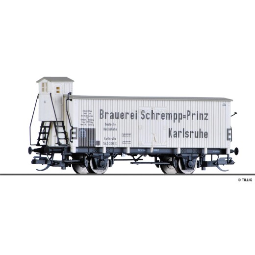 Tillig 17370 -K&uuml;hlwagen &bdquo;Brauerei Schrempp-Prinz&ldquo;, DRG, Ep.II