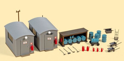 Auhagen 11478 - H0 Wellblechschuppen &Ouml;llager