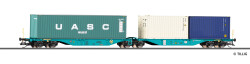 Tillig 18078 - TT Containertragwagen der TCDD Ep.6