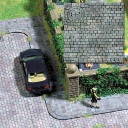 Busch 7417 - 2 Dekoplatten &raquo;Katzenkopfpflaster&laquo;