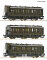 ROCO 6200254 - H0 3-tlg. Set: Personenwagen DRG Ep. II