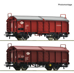 ROCO 6600116 - H0 2-tlg. Set: Schiebedachwagen MAV Ep. IV
