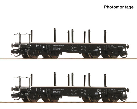 Roco 6680034 - TT 2er Set Schwerlastwagen DRG Ep. II