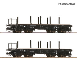Roco 6680034 - TT 2er Set Schwerlastwagen DRG Ep. II