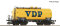 Roco 6680039 - TT Kesselwagen &quot;VDP&quot; CSD gelb Ep. III / IV