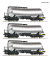 Roco 6680032 - TT 3er Set Knickkesselwagen Chrom DR Ep. IV