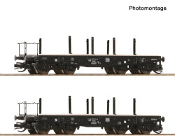 Roco 6680028 - TT 2er Set Schwerlastwagen DB Ep. IV