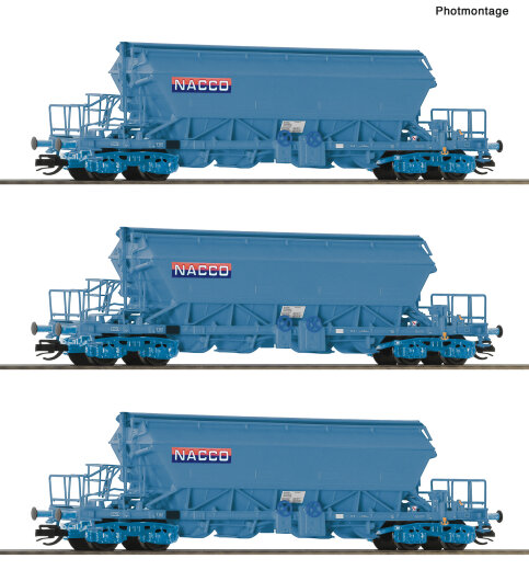 Roco 6680031 - TT 3er Set Kaliwagen Nacco Ep. VI