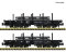 FLEISCHMANN 6660134 - N 2-tlg. Set: Schwerlast-Flachwagen &Ouml;BB III