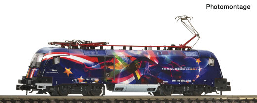 FLEISCHMANN 7570070 - N Elektrolokomotive 1116 212-2 &bdquo;Fu&szlig;ball vereint Europa&ldquo; &Ouml;BB VI