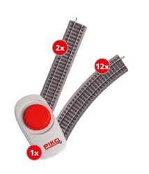 Piko 57032 - H0 Start-Set G&uuml;terzug DB AG mit BR 218,...