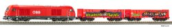 Piko 57033 - H0 Start-Set G&uuml;terzug &Ouml;BB mit Rh2016, A-Gleis mit Bettung