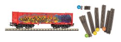 Piko 55380 - PIKO Gleiserg&auml;nzungsset + G&uuml;terwagen