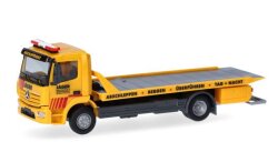 Herpa 319843 - MB Atego 13 Plateau-Abschlepp-Lkw...