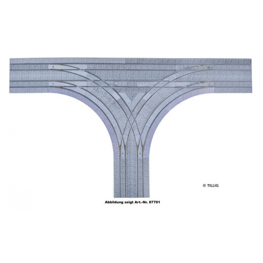 Tillig 87701 -T-Kreuzung (2-sp) Pflast.