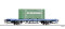 Tillig 523304 - TT Containertragwagen Lgs mit Container EVERGREEN, PKP-Cargo, Ep.VI