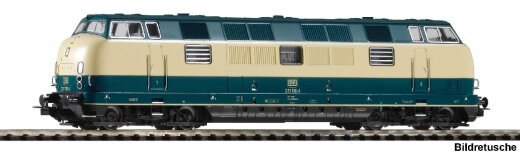 Piko 52617 - Diesellok BR 221 blau/ beige DB IV + DSS PluX22