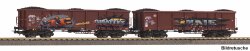 Piko 28338 - H0 2er Set Eaos DB AG Graffiti VI Ladung Kohle