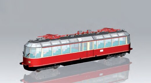 Piko 37332 -  G-Elektrotriebzug/Sound ET91 Gl&auml;serner Zug rot DB III