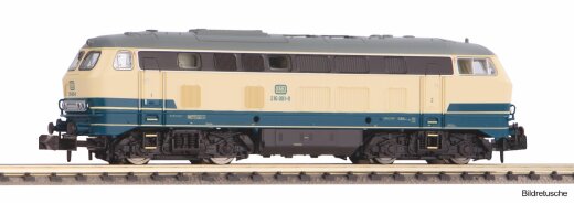 Piko 40532 -  N-Diesellok BR 216 blau beige DB IV + DSS Next18