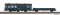 Piko 28334 - 2er Set Umbauwg. blau, roter Keks Werkstatt + Flachwg. Ks DB IV