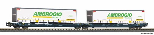 Piko 24635 - H0 T3000e Wascosa mit 2 Trailer Ambrogio VI