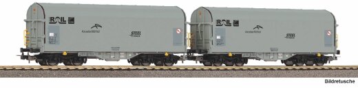 Piko 28344 - H0 2er Set Schiebeplanenwg. ATIR Rail VI