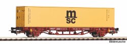 Piko 27751 - H0 Containertragwg. 1x 40 MSC Container FS VI