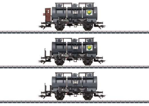 M&auml;rklin 046491 - Kesselwagen-Set mit drei Beh&auml;ltern