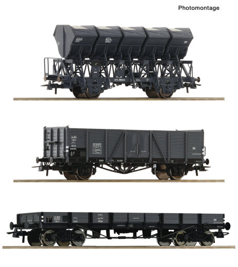 ROCO 6600258 - 3-tlg. Set: G&uuml;terzug CFL Ep.III DC