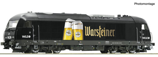 ROCO 7310104 - Diesellokomotive 22 &bdquo;Warsteiner&ldquo; WLE Ep.VI DCC Sound