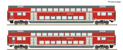 ROCO 6220249 - 2-tlg. Set: Doppelstockwagen DB-AG Ep.VI AC
