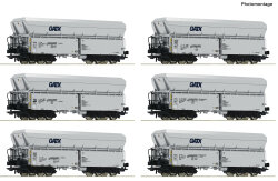 ROCO 6600220 - 6-tlg. Set: Selbstentladewagen GATX Ep.VI DC