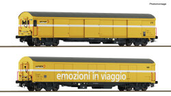 ROCO 6600243 - 2-tlg. Set: Paket-Postwagen Wascosa Ep.VI DC