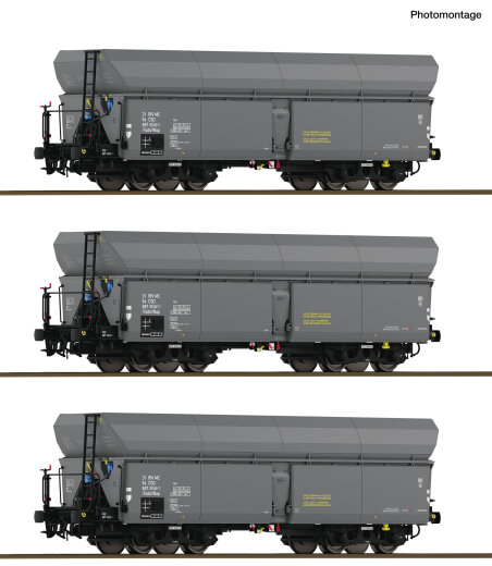 ROCO 6600325 - 3-tlg. Set: Selbstentladewagen CSD Ep.IV DC