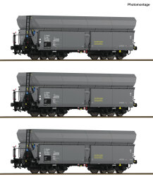 ROCO 6600325 - 3-tlg. Set: Selbstentladewagen CSD Ep.IV DC