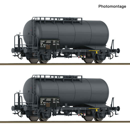 ROCO 6600245 - 2-tlg. Set: Kesselwagen DR Ep.IV DC